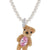 MINI FLOCKED BEAR PEARL NECKLACE / PNK
