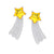 PAVE LONG-TAIL METEOR EARRING / YEL
