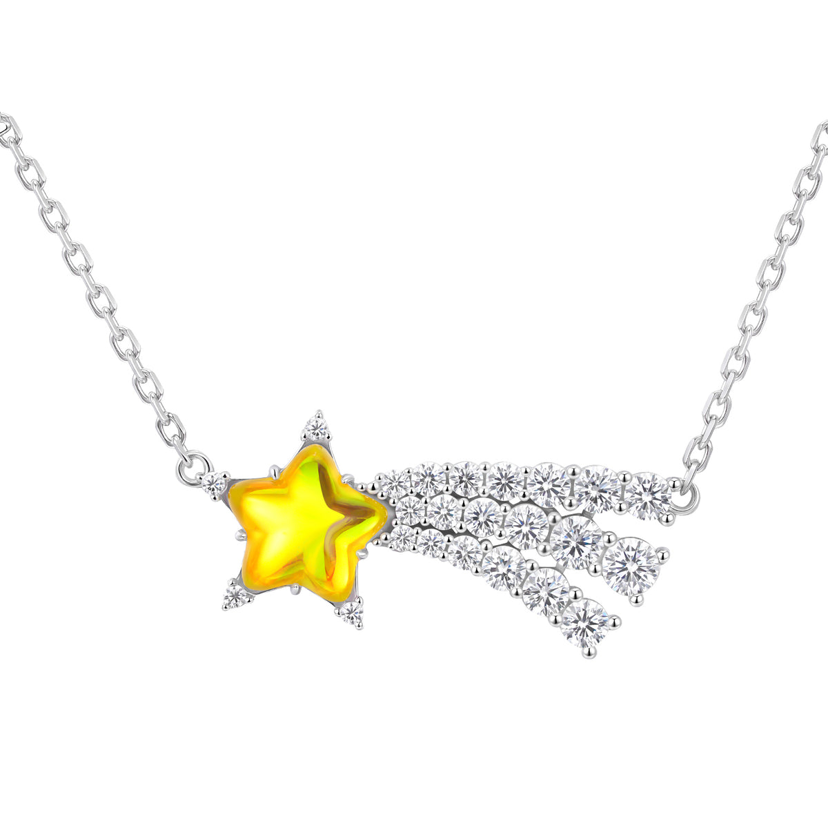 YVMIN イヴミン FW25 CRYSTAL METEOR NECKLACE / YEL - NUBIAN ヌビアン
