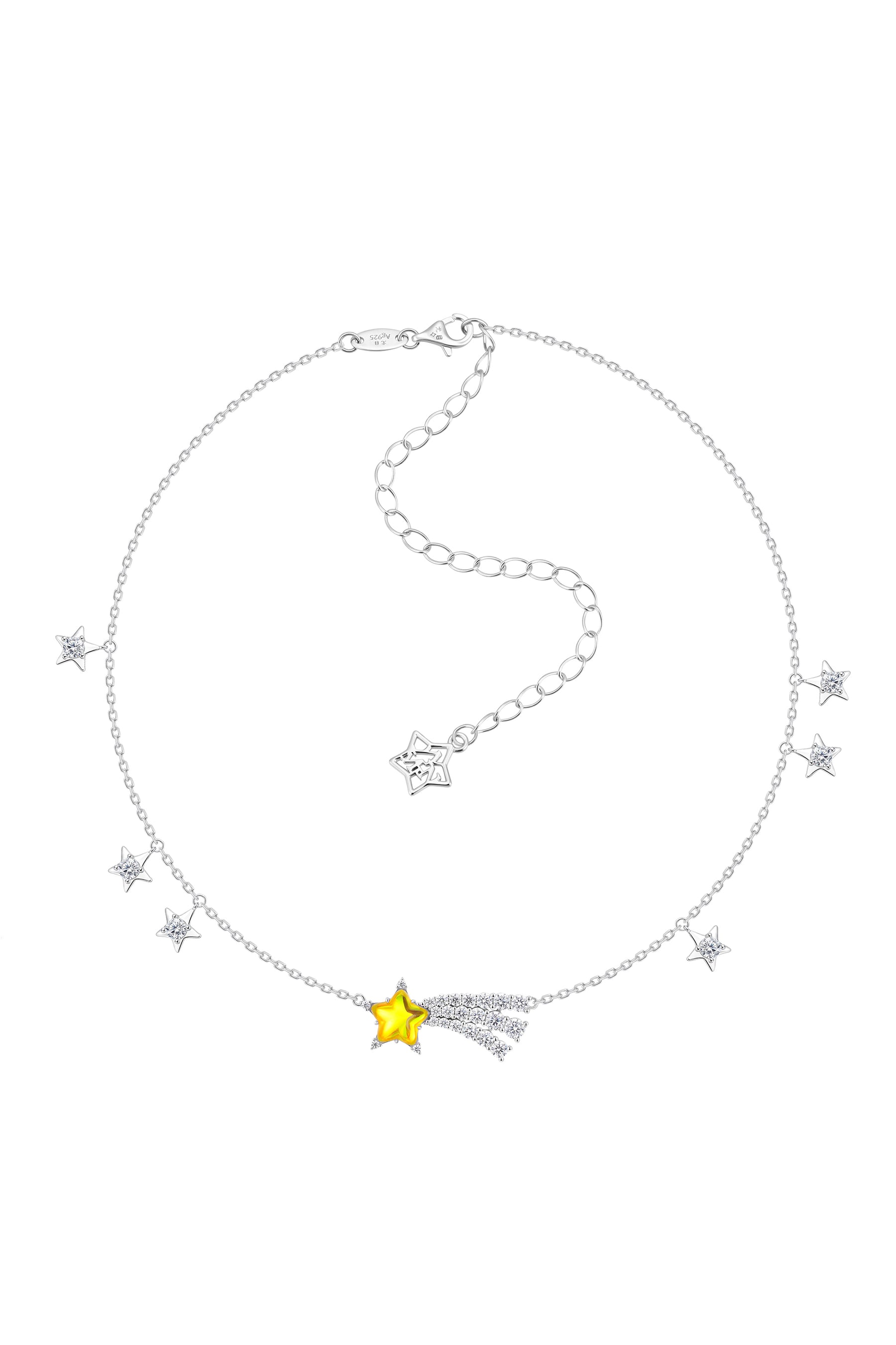 CRYSTAL METEOR NECKLACE / YEL