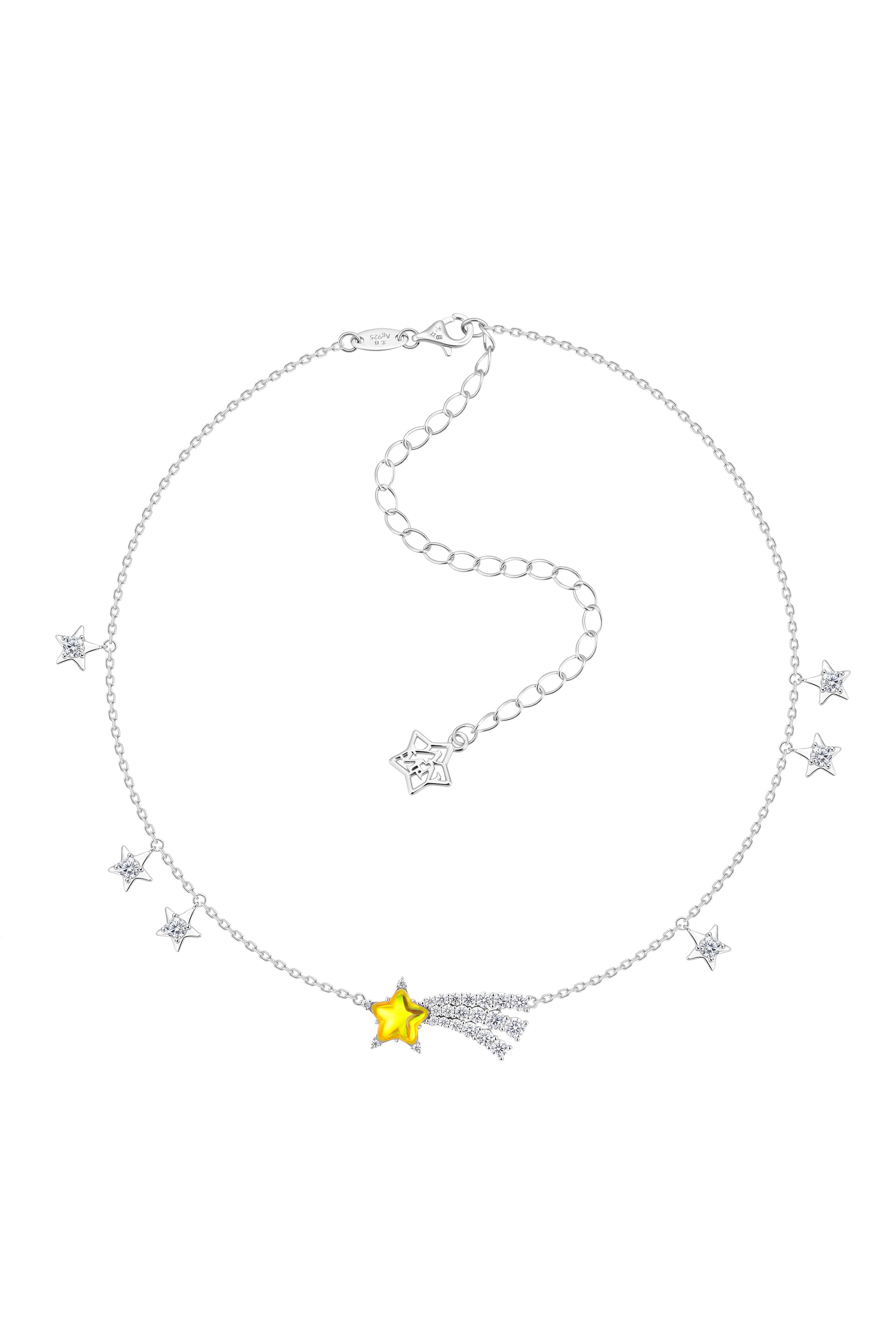 CRYSTAL METEOR NECKLACE / YEL