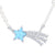 CRYSTAL METEOR PEARL NECKLACE / BLU