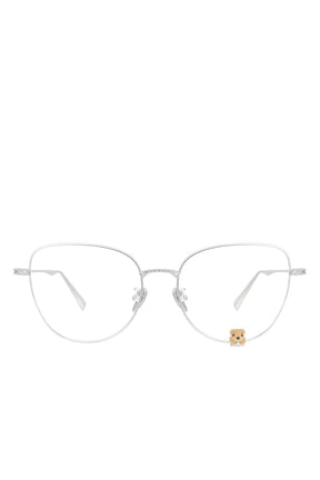 FLOCKED BEAR DECORATED GLASSES / SLV