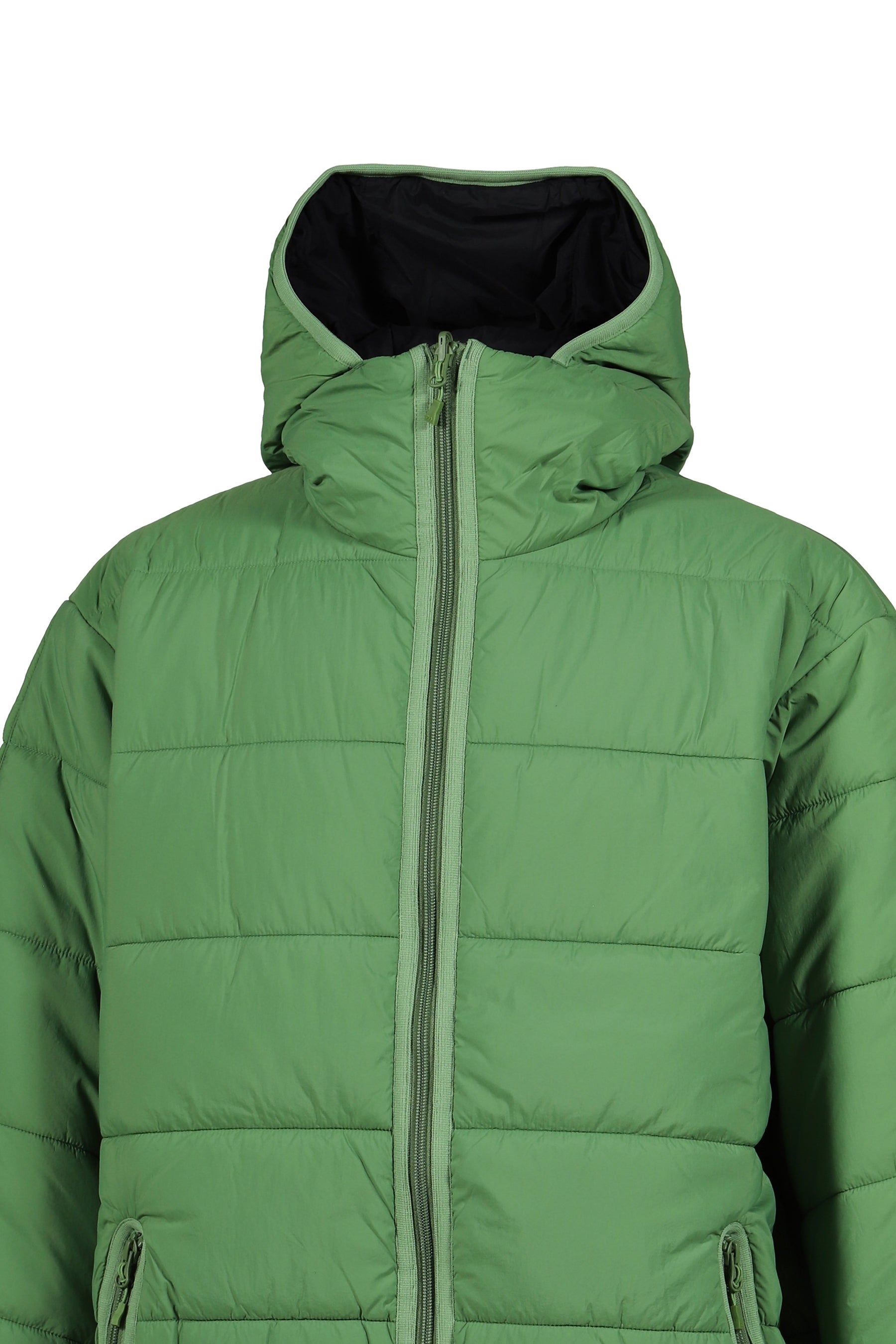 TECH REVERSIBLE CLIMBERS PUFF JACKET / GRN BLK