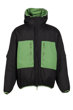 TECH REVERSIBLE CLIMBERS PUFF JACKET / GRN BLK