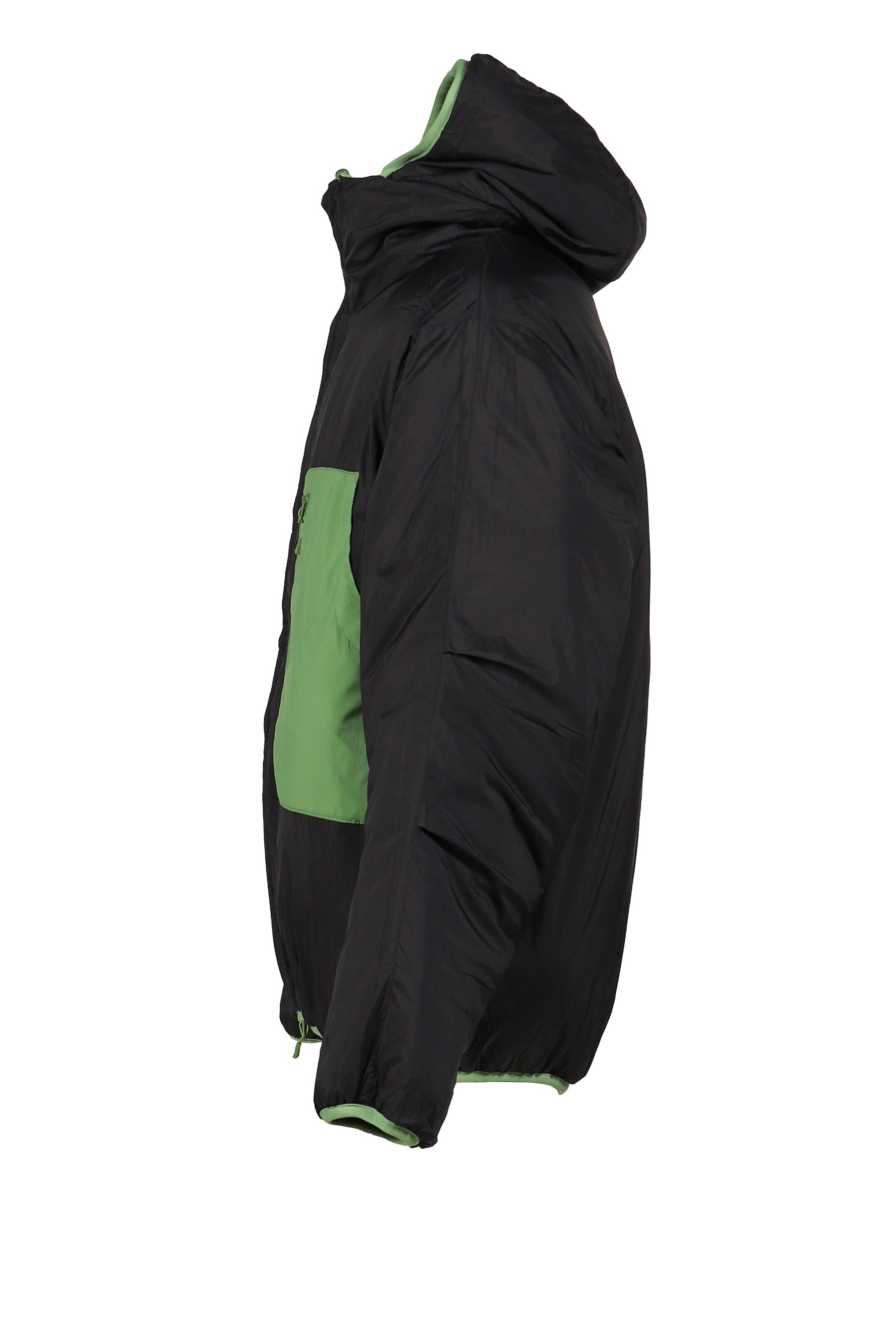 TECH REVERSIBLE CLIMBERS PUFF JACKET / GRN BLK