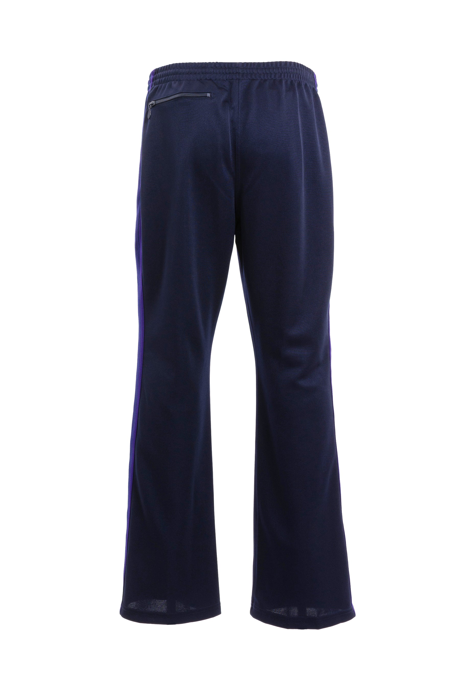 BOOT-CUT TRACK PANT - POLY SMOOTH / NVY