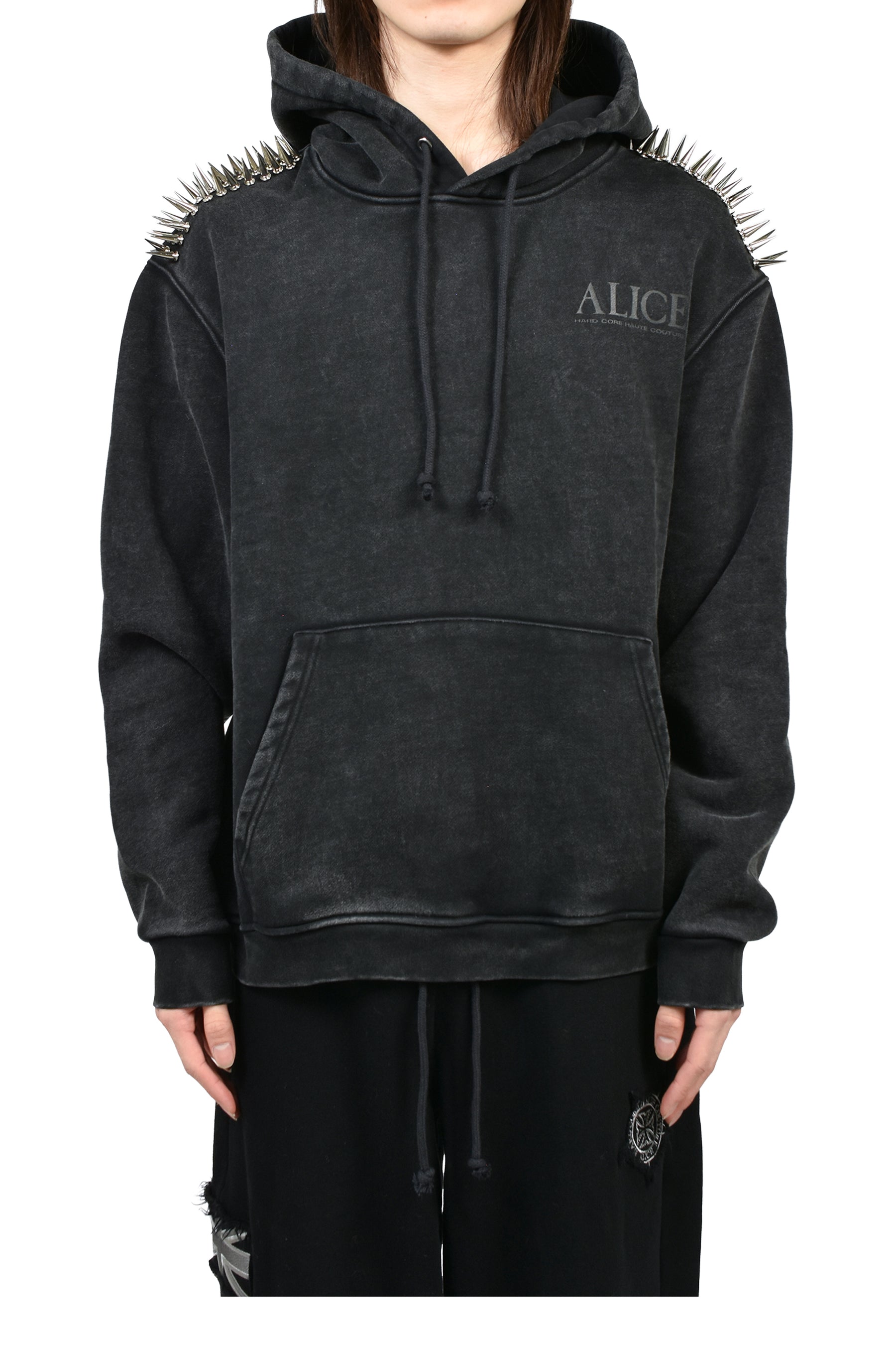 DEEGAN PULLOVER HOODIE / BLK