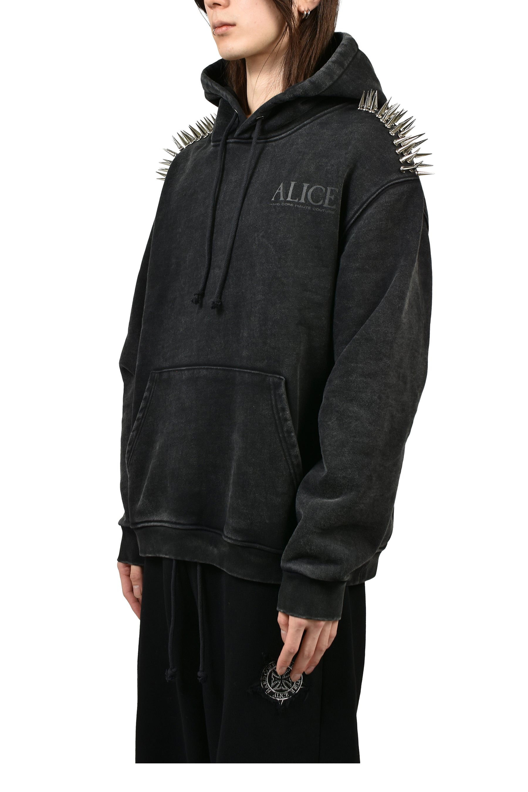 DEEGAN PULLOVER HOODIE / BLK