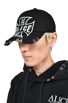 MOTO COUTURE CAP / BLK WHT