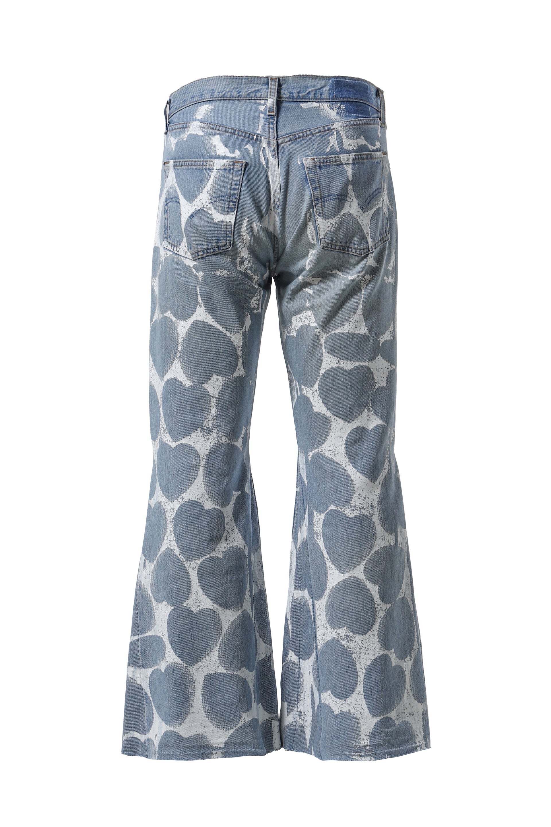 READYMADE HEART PRINTED DENIM BLU