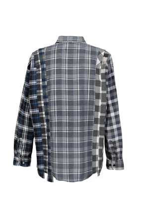 FLANNEL SHIRT -> 7 CUTS WIDE SHIRT / ASSORTED