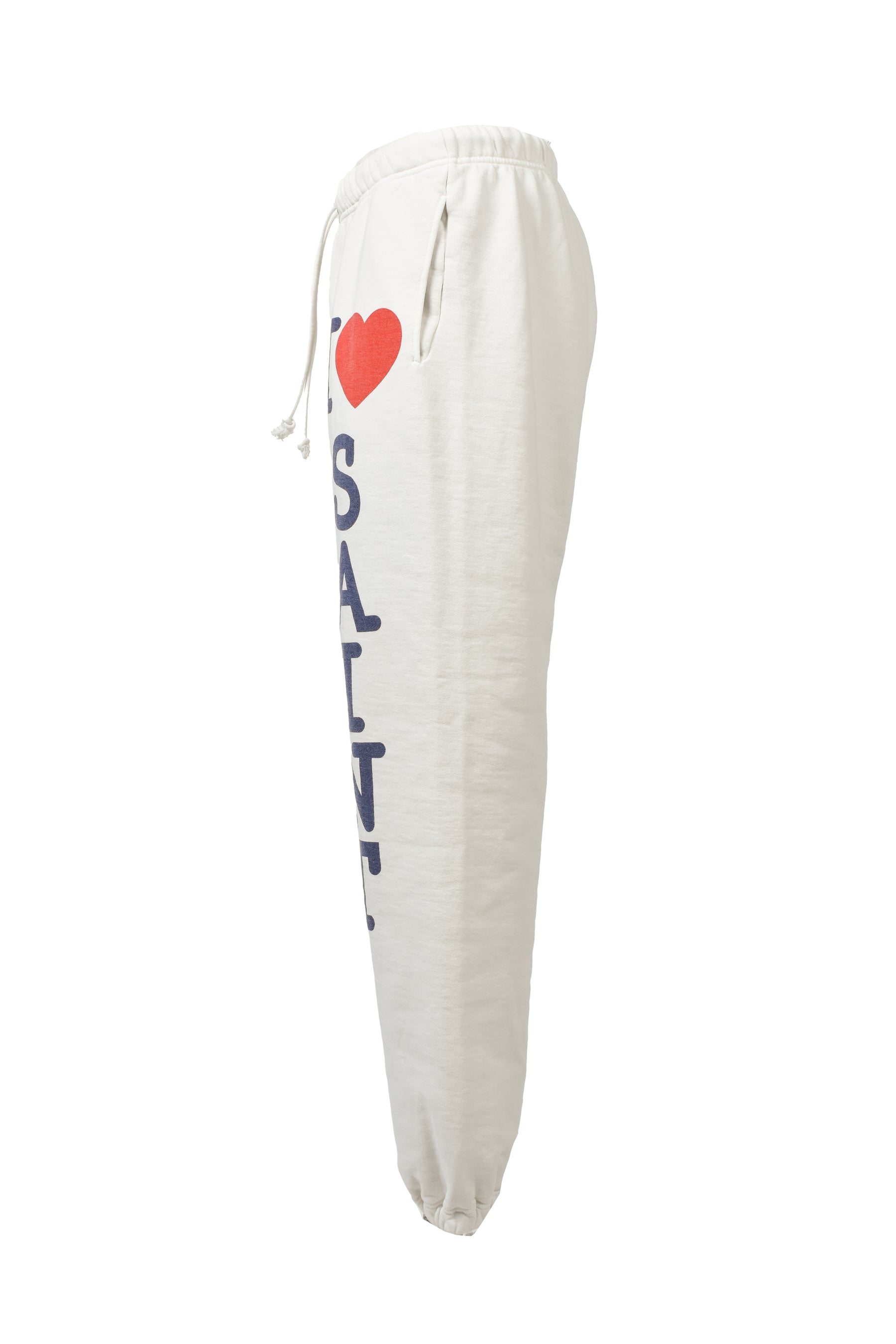 SWEAT PANTS/I LOVE SAINT / WHT