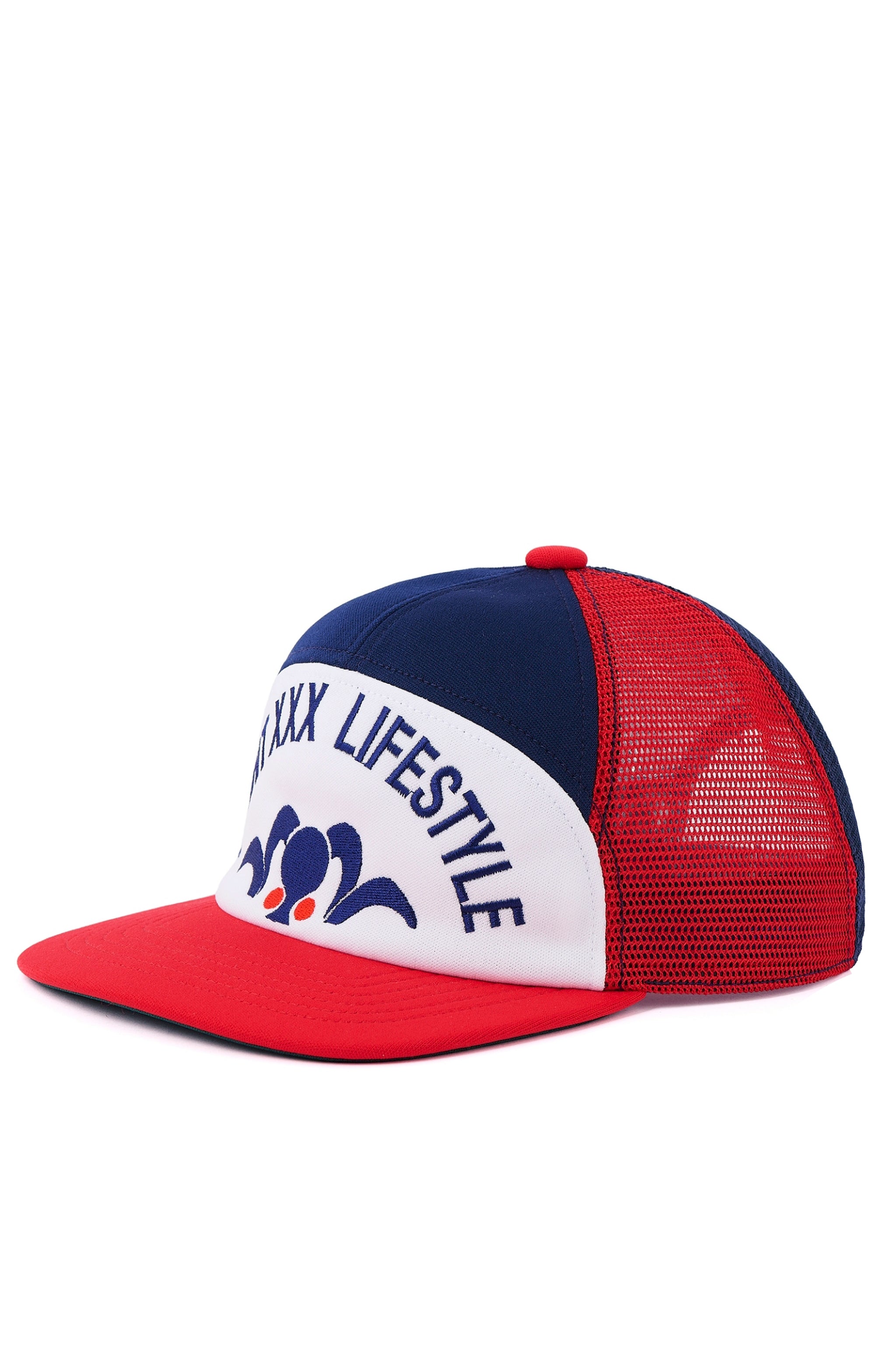 SAINT Mxxxxxx SAINT MICHAEL FW26 MESH CAP/LIFE STYLE / NVY/RED