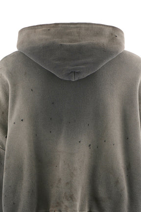 ZIP HOODIE/DOUBLE FACE / BLK