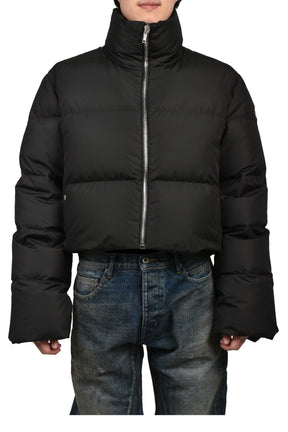 MONCLER + RICK OWENS CROPPED CYCLOPIC JACKET / BLK