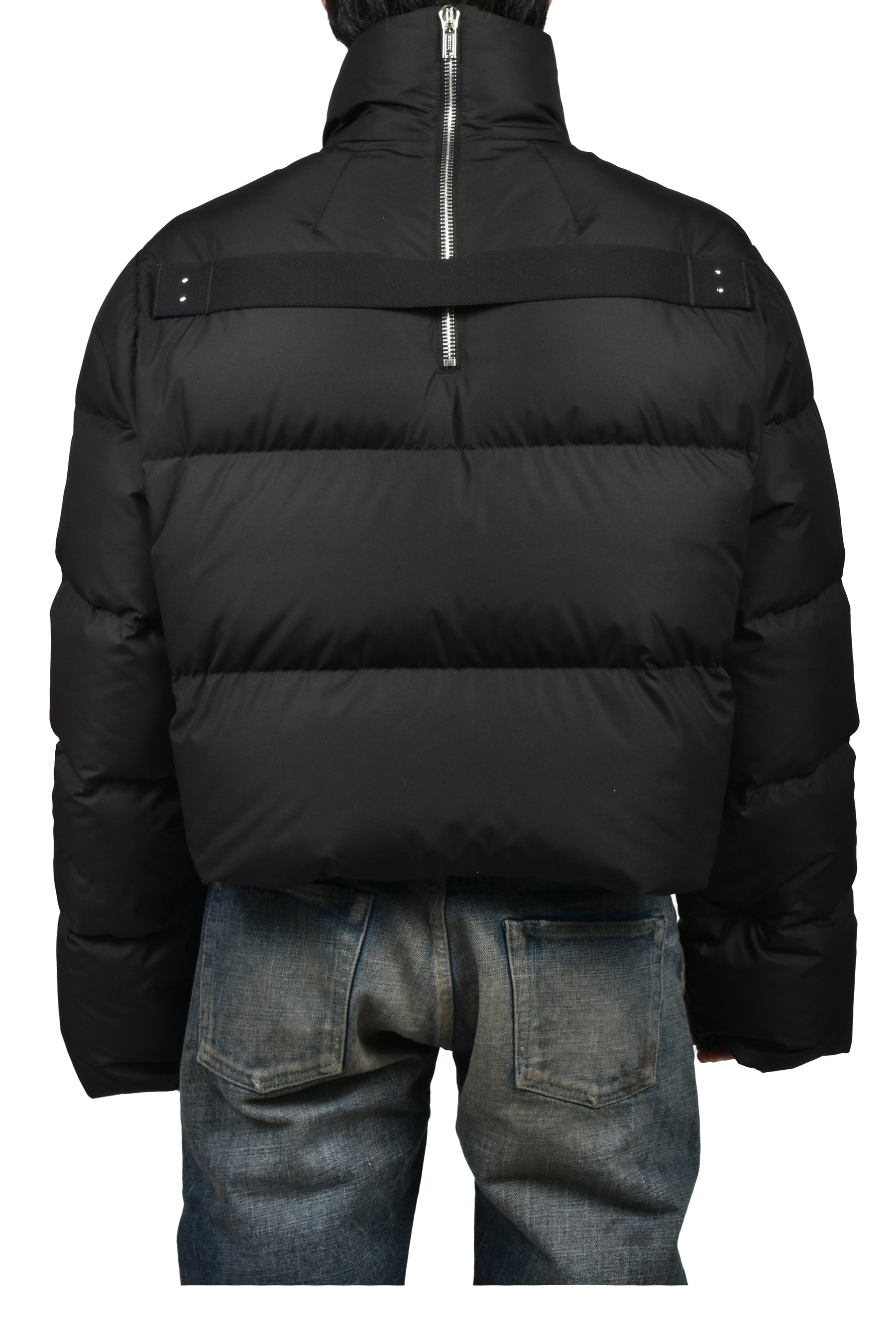 MONCLER + RICK OWENS CROPPED CYCLOPIC JACKET / BLK