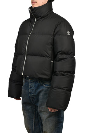 MONCLER + RICK OWENS CROPPED CYCLOPIC JACKET / BLK