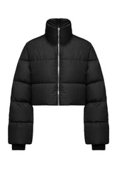 CROPPED CYCLOPIC JACKET / BLK