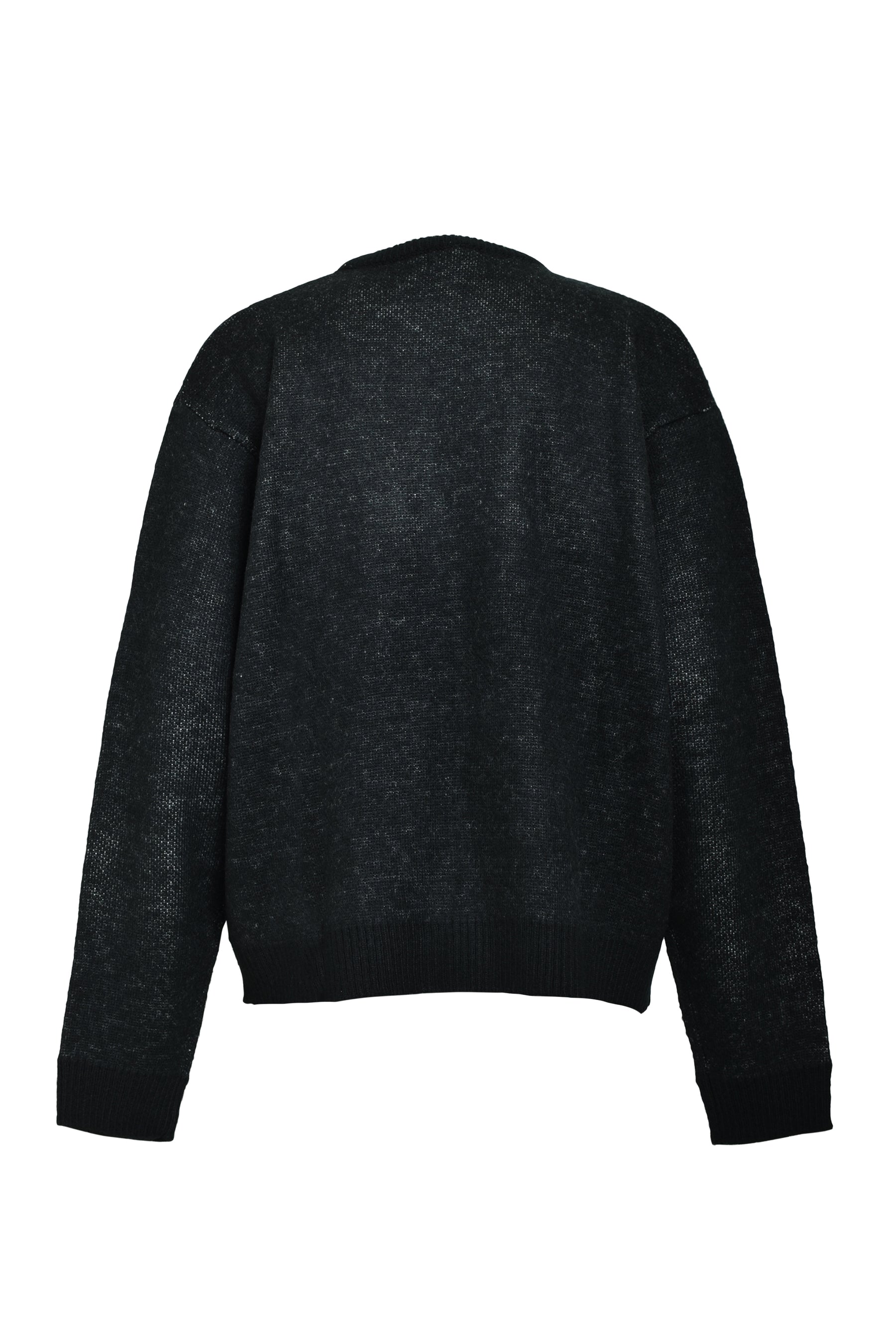 ANGEL SCRIPT LOGO MOHAIR KNIT / BLK 