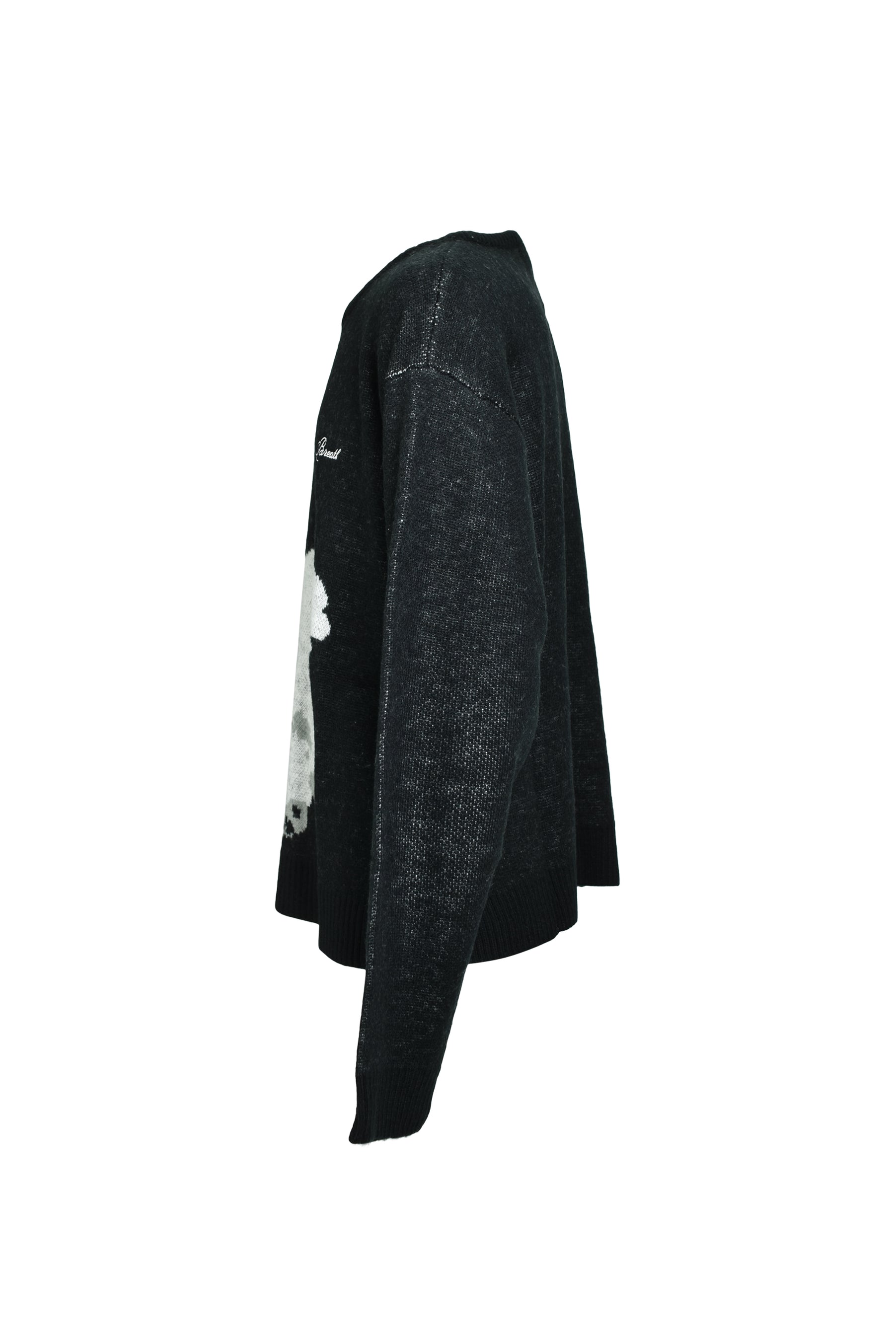 ANGEL SCRIPT LOGO MOHAIR KNIT / BLK 