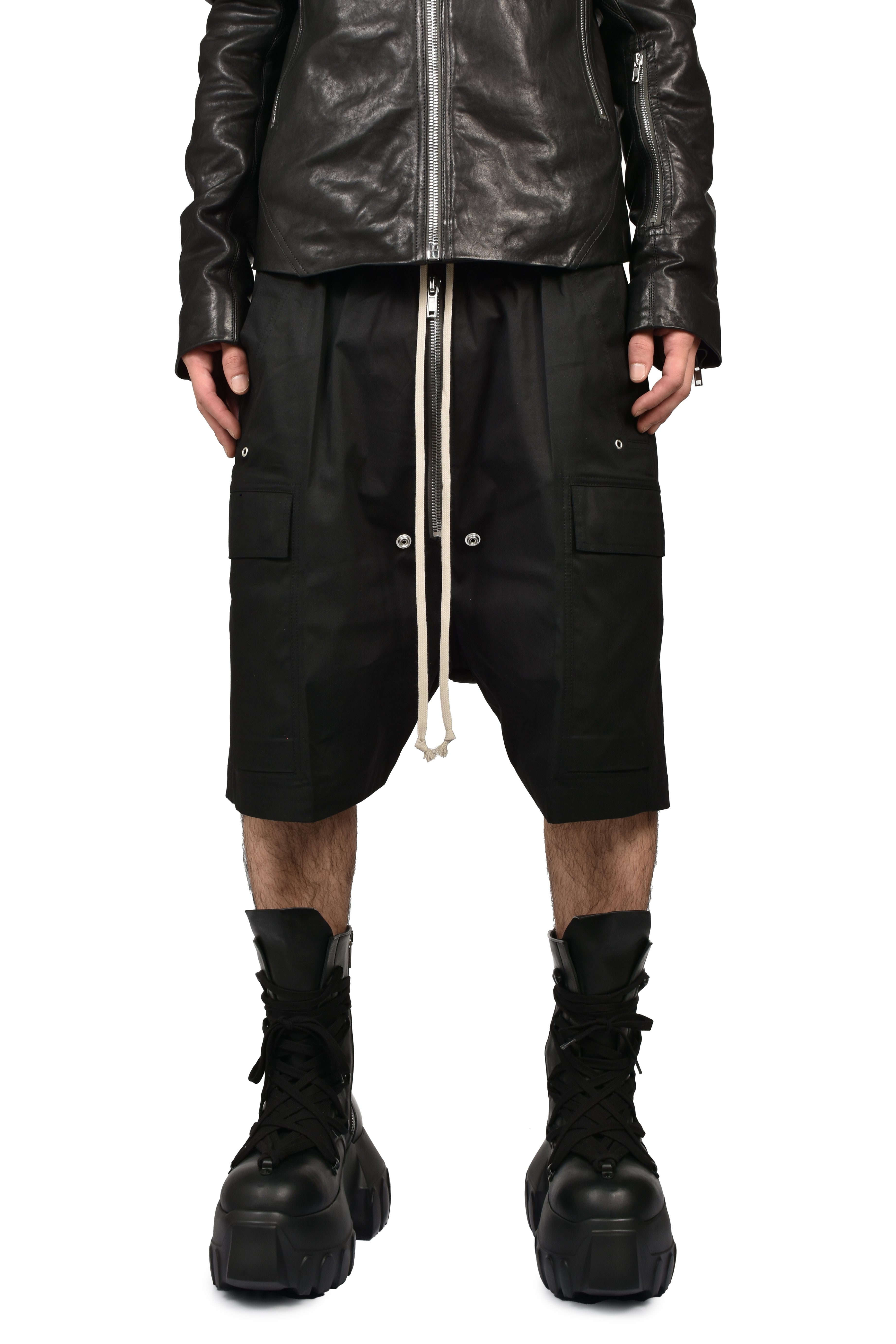 Rick Owens リック オウエンス FW26 CARGOBELA SHORTS / BLK - NUBIAN