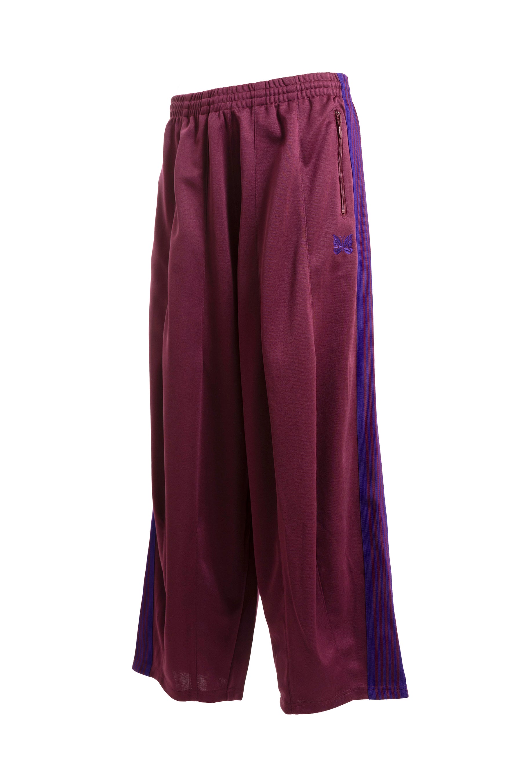 Needles ニードルズFW23 H.D. TRACK PANT - POLY SMOOTH / WINE -NUBIAN