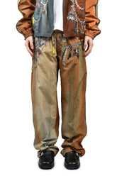 EMBROIDERED CHAIN TRACK PANTS / BRW