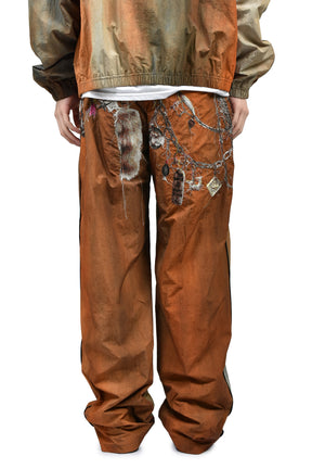 EMBROIDERED CHAIN TRACK PANTS / BRW