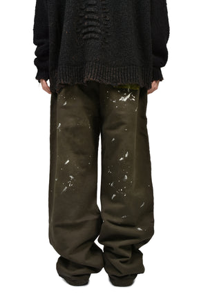 MOSS-GROWN EMBROIDERY SWEAT PANTS / BRW