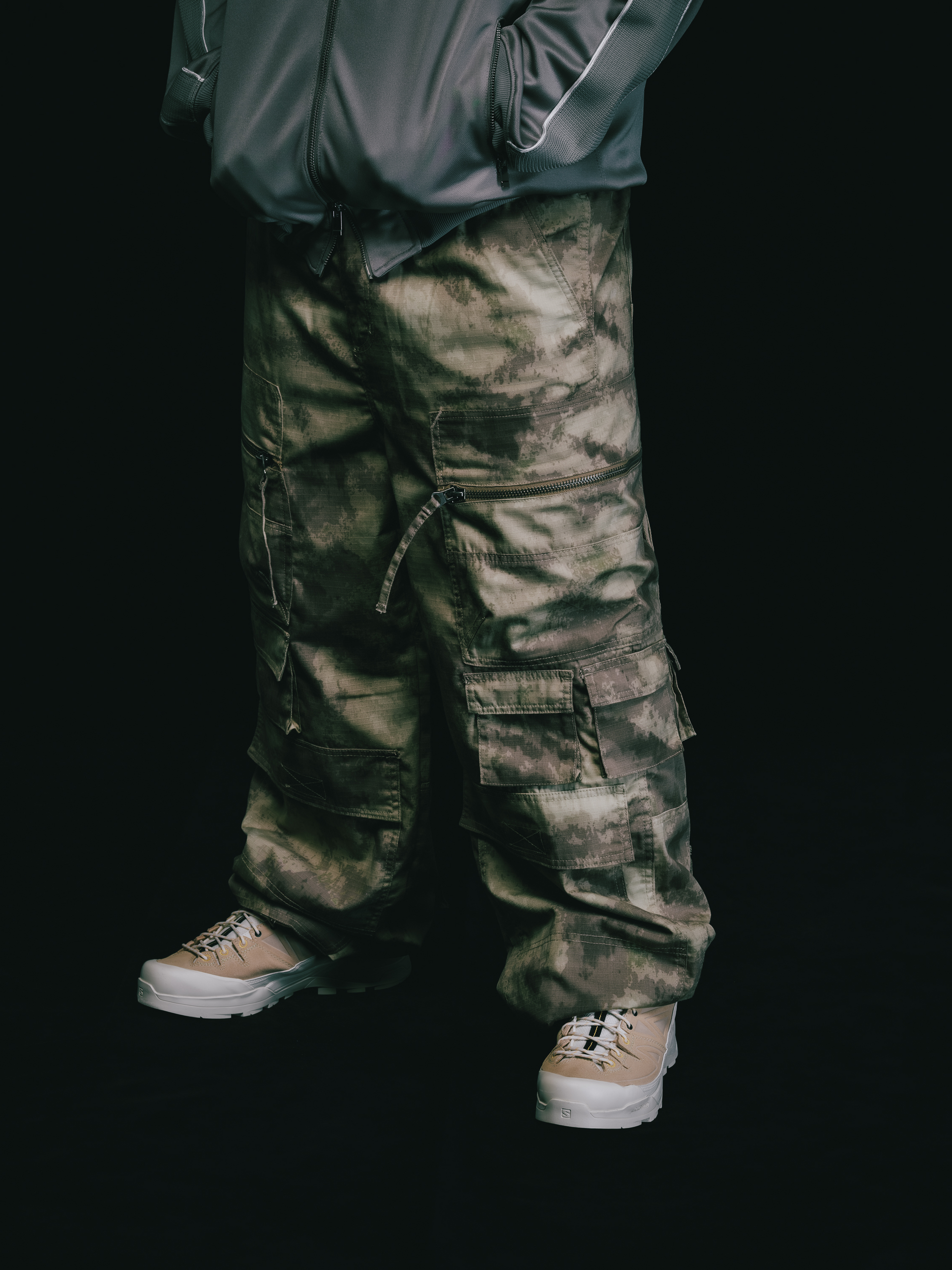 BREATH SUICIDE CAMO CARGO PANTS / D.CAMO