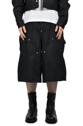 RH SUPER BAGGY DOUBLE KNEE SHORTS / RAW BLK