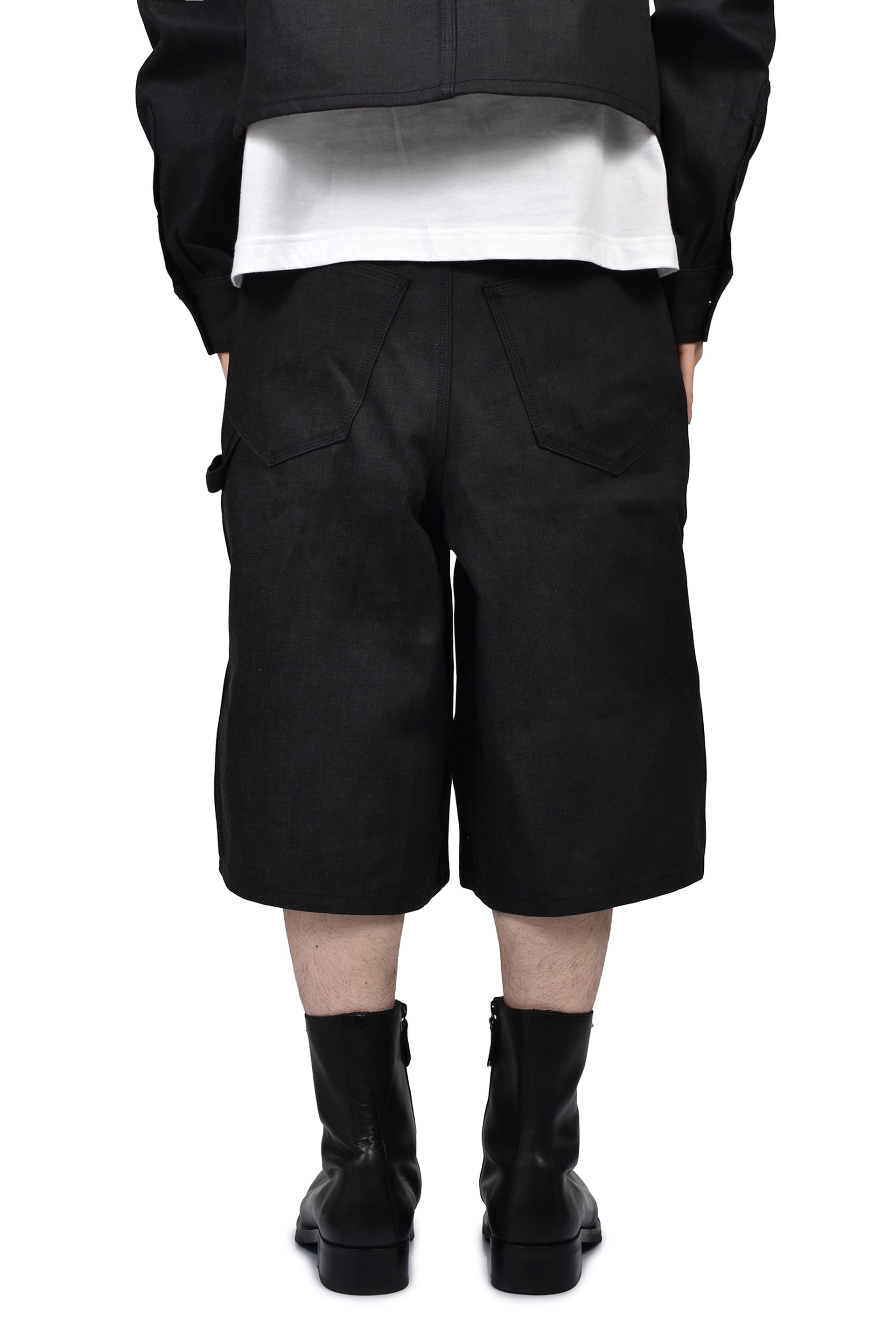 RH SUPER BAGGY DOUBLE KNEE SHORTS / RAW BLK