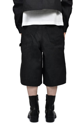 RH SUPER BAGGY DOUBLE KNEE SHORTS / RAW BLK
