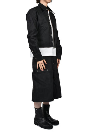 RH SUPER BAGGY DOUBLE KNEE SHORTS / RAW BLK