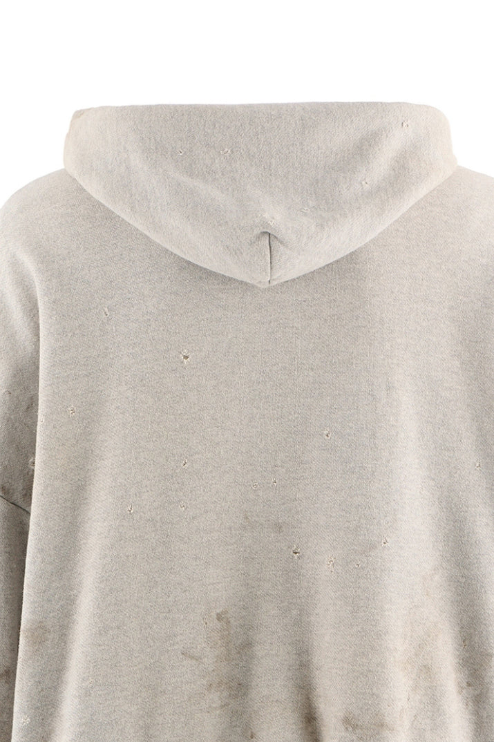 ZIP HOODIE/DOUBLE FACE / GRY