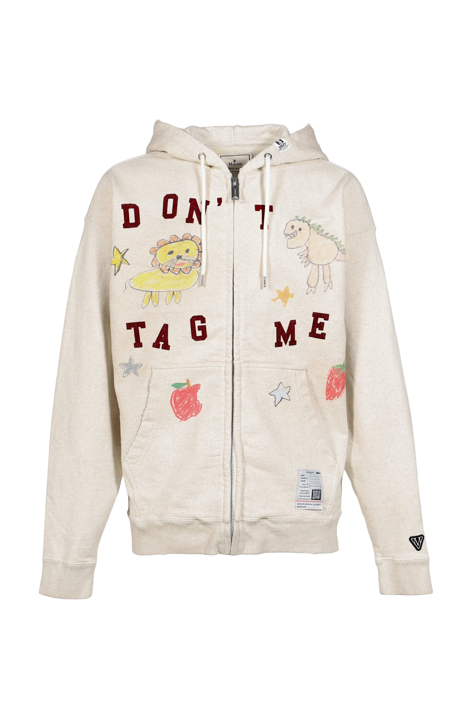 KIDS DOODLE SWEAT PARKA / WHT