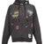 KIDS DOODLE SWEAT PARKA / BLK