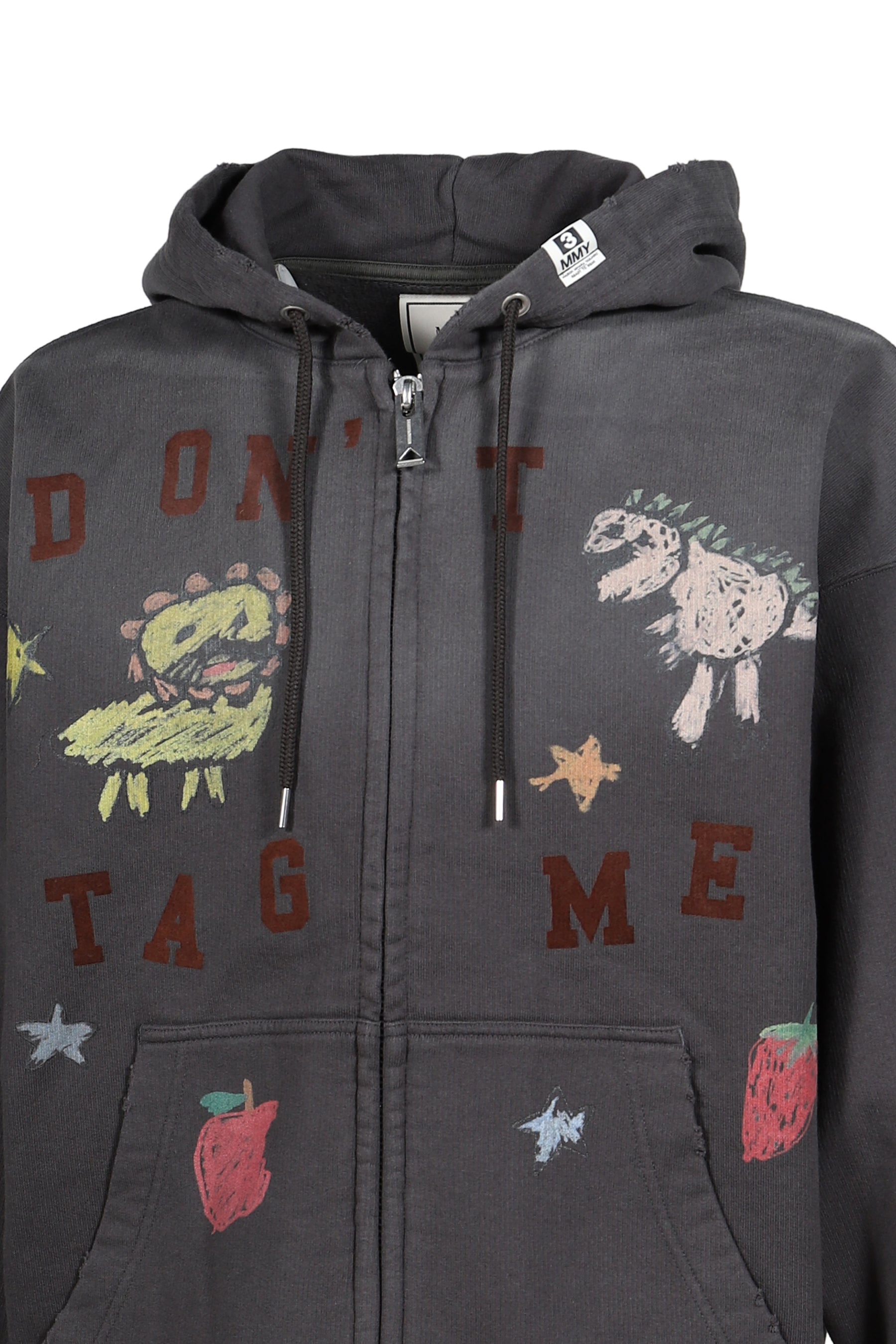 KIDS DOODLE SWEAT PARKA / BLK