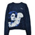 ANGEL SCRIPT LOGO MOHAIR KNIT / NAV 