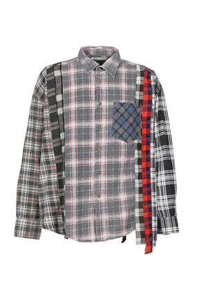 FLANNEL SHIRT -> 7 CUTS WIDE SHIRT / ASSORTED