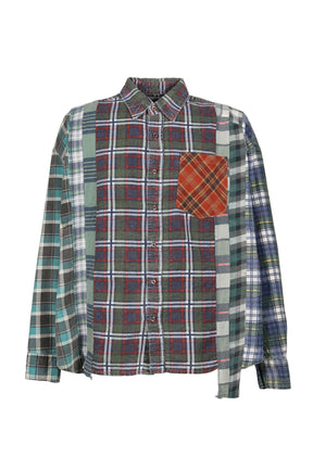 FLANNEL SHIRT -> 7 CUTS WIDE SHIRT / ASSORTED
