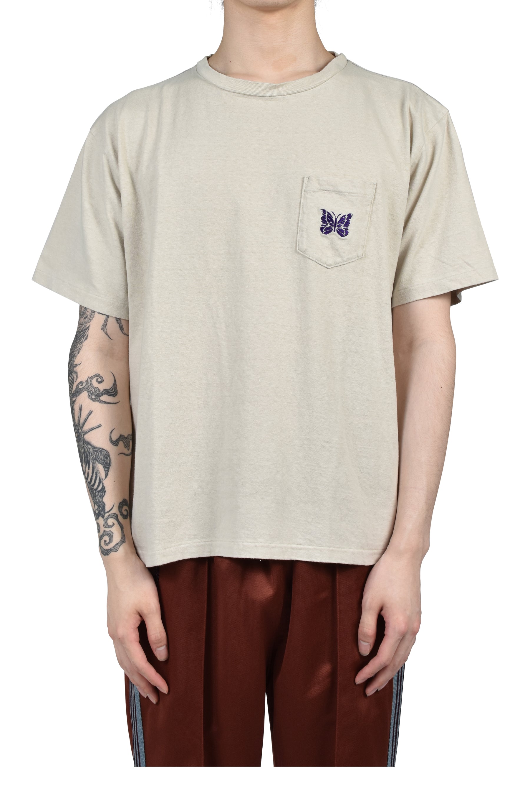 S/S POCKET TEE - COTTON JERSEY / BEI