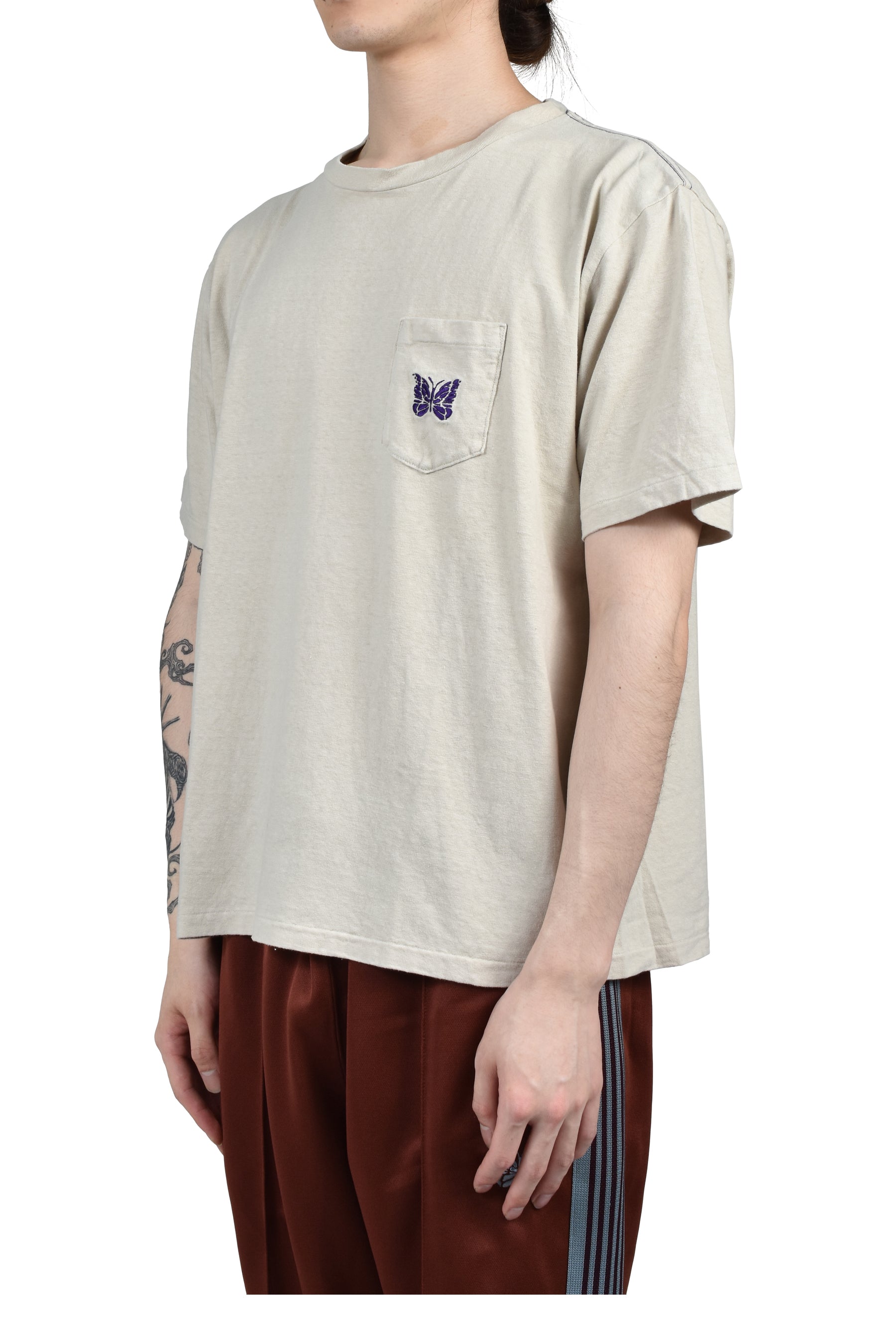 S/S POCKET TEE - COTTON JERSEY / BEI