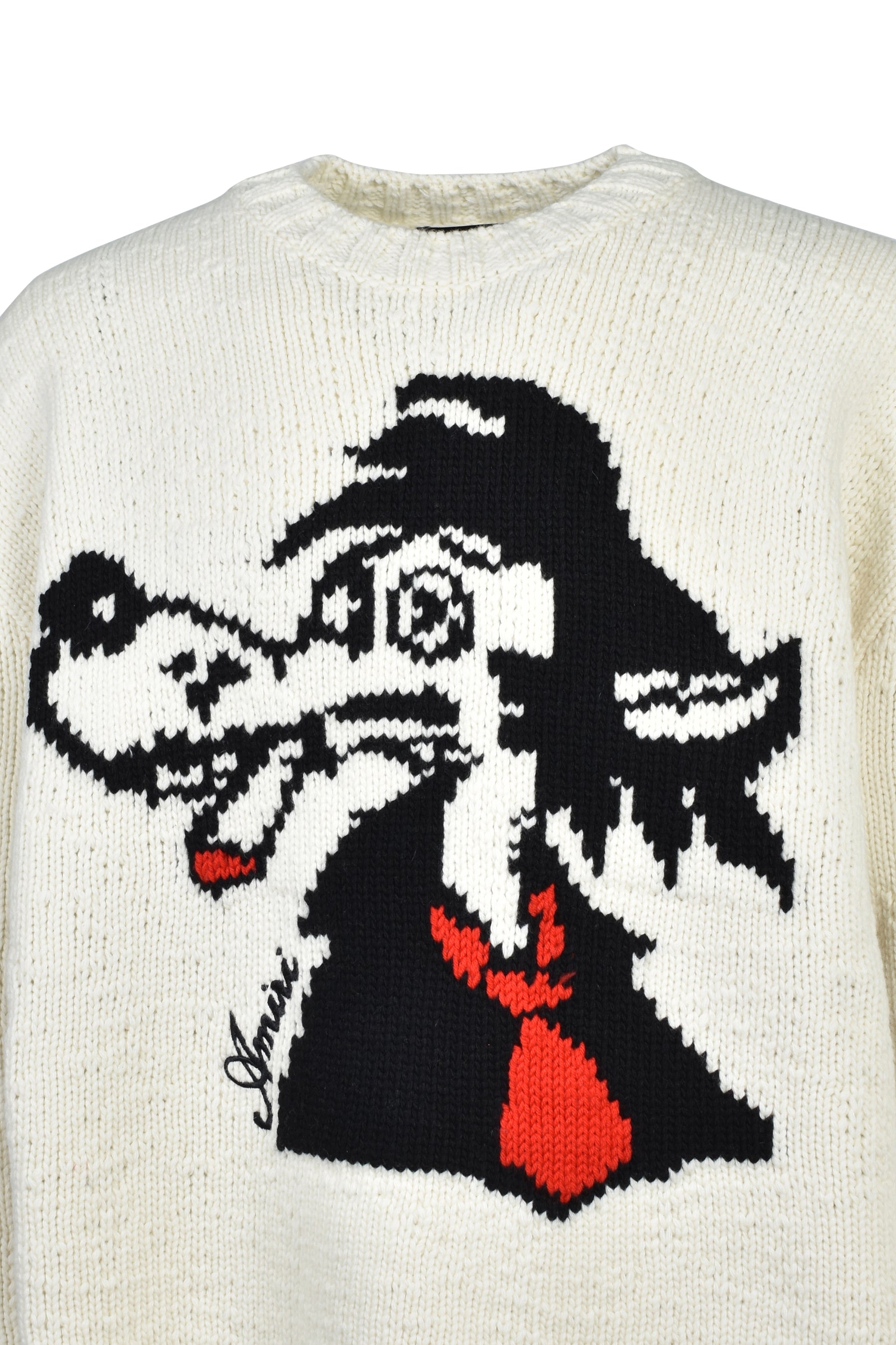 SMOKING WOLF SWEATER / ALABASTER