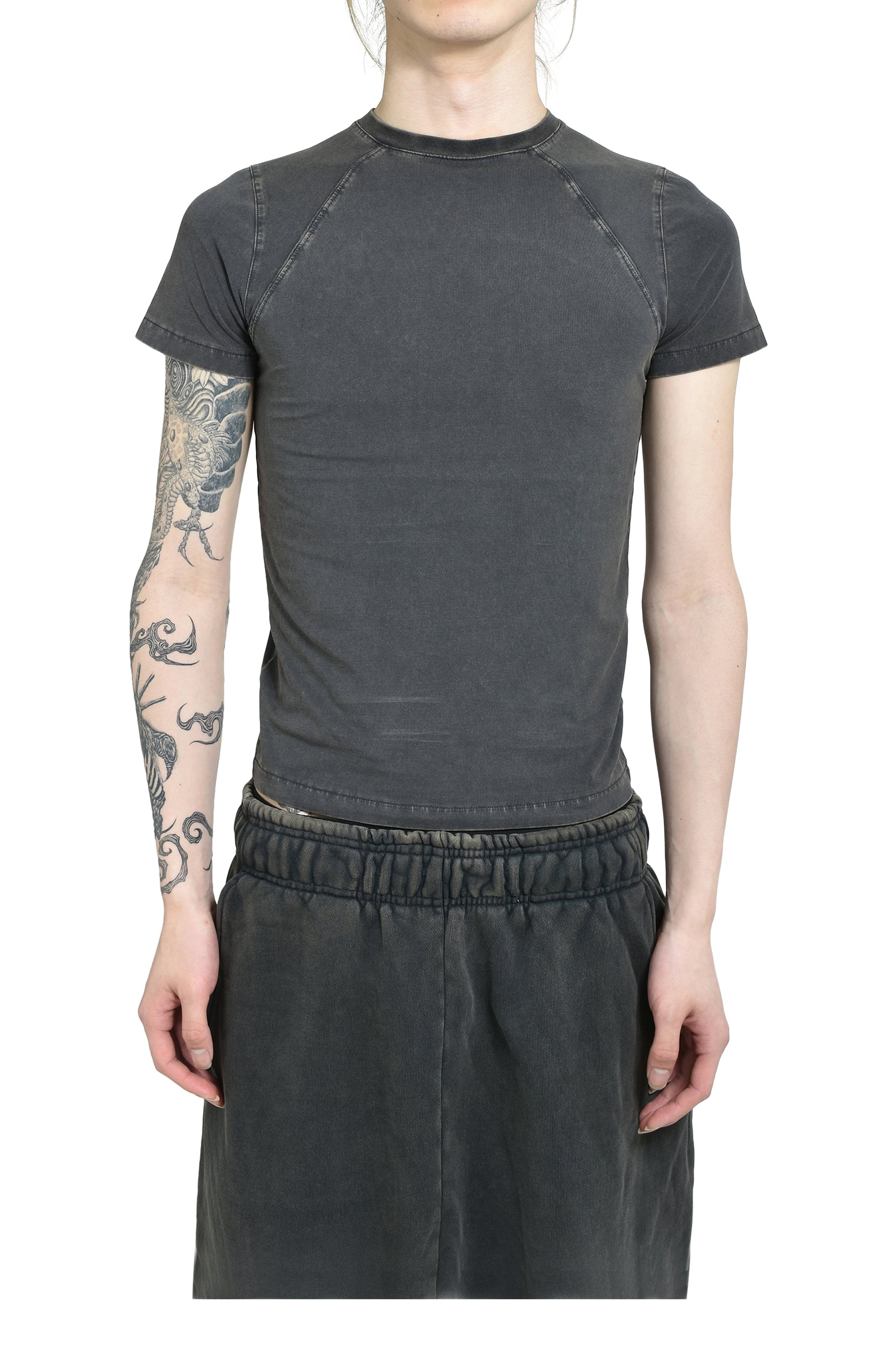 entire studios MINI TEE / WASHED BLK