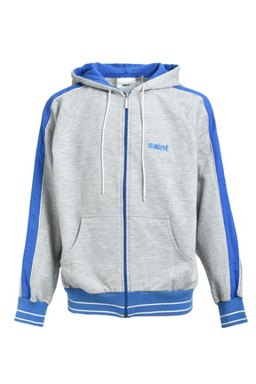 ZIP HOODIE/SIDE LINE/GRY 