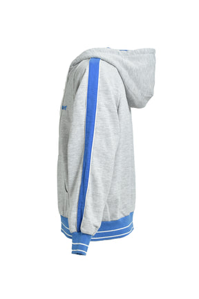 ZIP HOODIE/SIDE LINE/GRY 