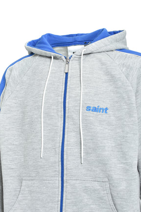 ZIP HOODIE/SIDE LINE/GRY 