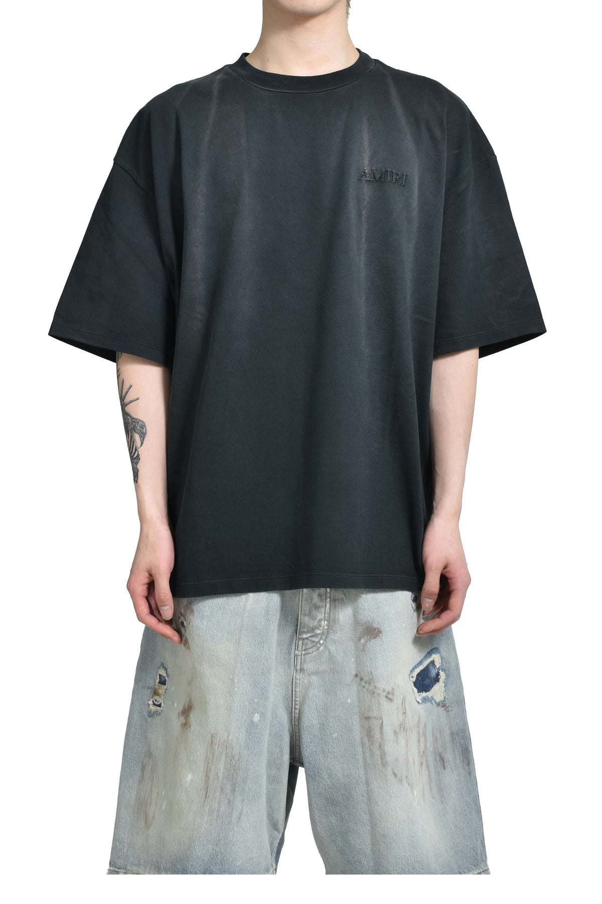 VINTAGE AMIRI OVERSIZED TEE / BLK